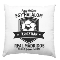 Egyedi neves Real Madrid focis párna