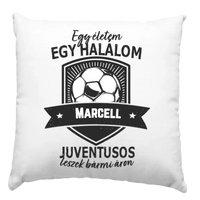 Egyedi neves Juventus focis párna