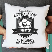 Egyedi neves AC Milan focis párna