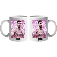 Messi Miami mintás bögre névvel