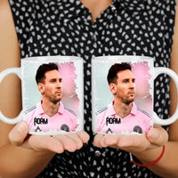 Egyedi neves Messi Miami mezes bögre