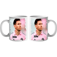 Egyedi neves Messi Miami mezes bögre