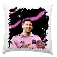 Egyedi Messi Miami párna névvel