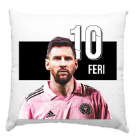 Messi Miami egyedi párna névvel
