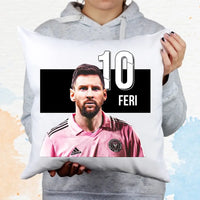 Messi Miami egyedi párna névvel