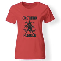 The Man The Myth The Legend - Crstiano Ronaldo női póló piros