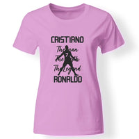 The Man The Myth The Legend - Crstiano Ronaldo női póló rózsaszín