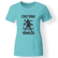The Man The Myth The Legend - Crstiano Ronaldo női póló türkiz