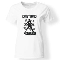 The Man The Myth The Legend - Crstiano Ronaldo női póló fehér