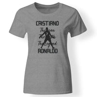 The Man The Myth The Legend - Crstiano Ronaldo női póló szürke
