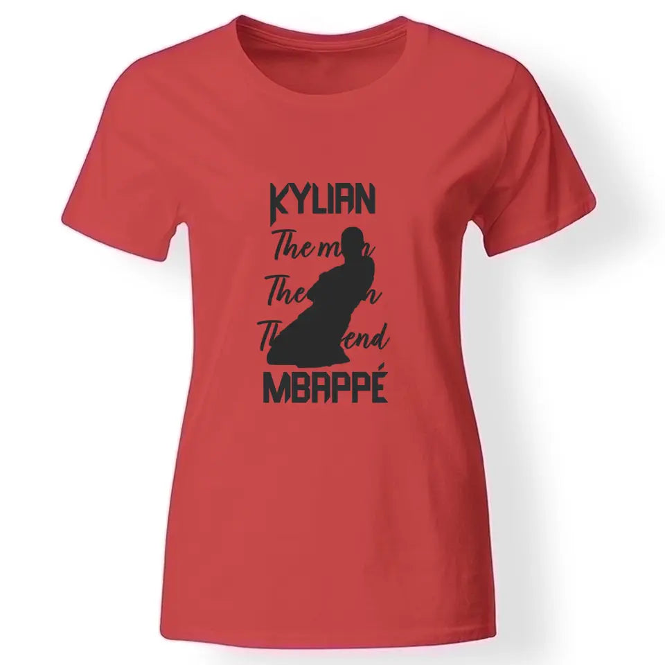 The Man The Myth The Legend - Mbappe női póló piros