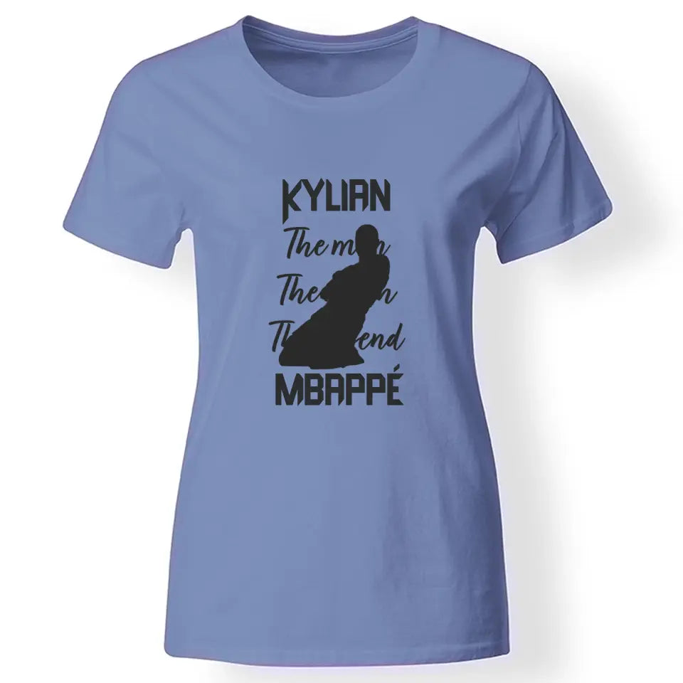 The Man The Myth The Legend - Mbappe női póló kék