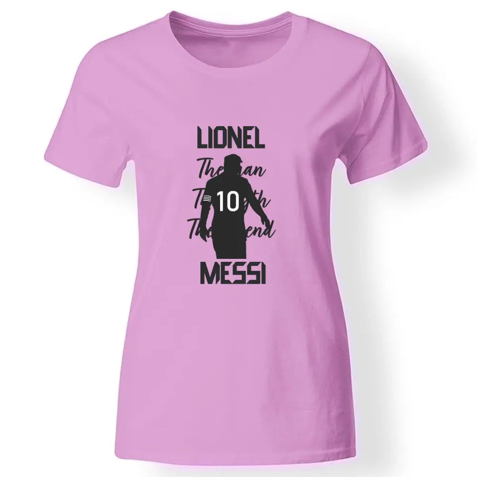 The Man The Myth The Legend - Lionel Messi női póló rózsaszín
