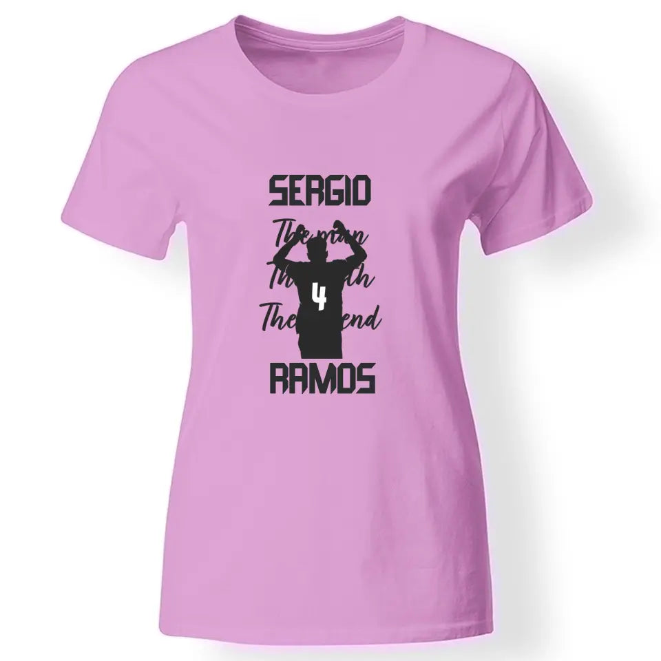 The Man The Myth The Legend - Sergio Ramos női póló rózsaszín