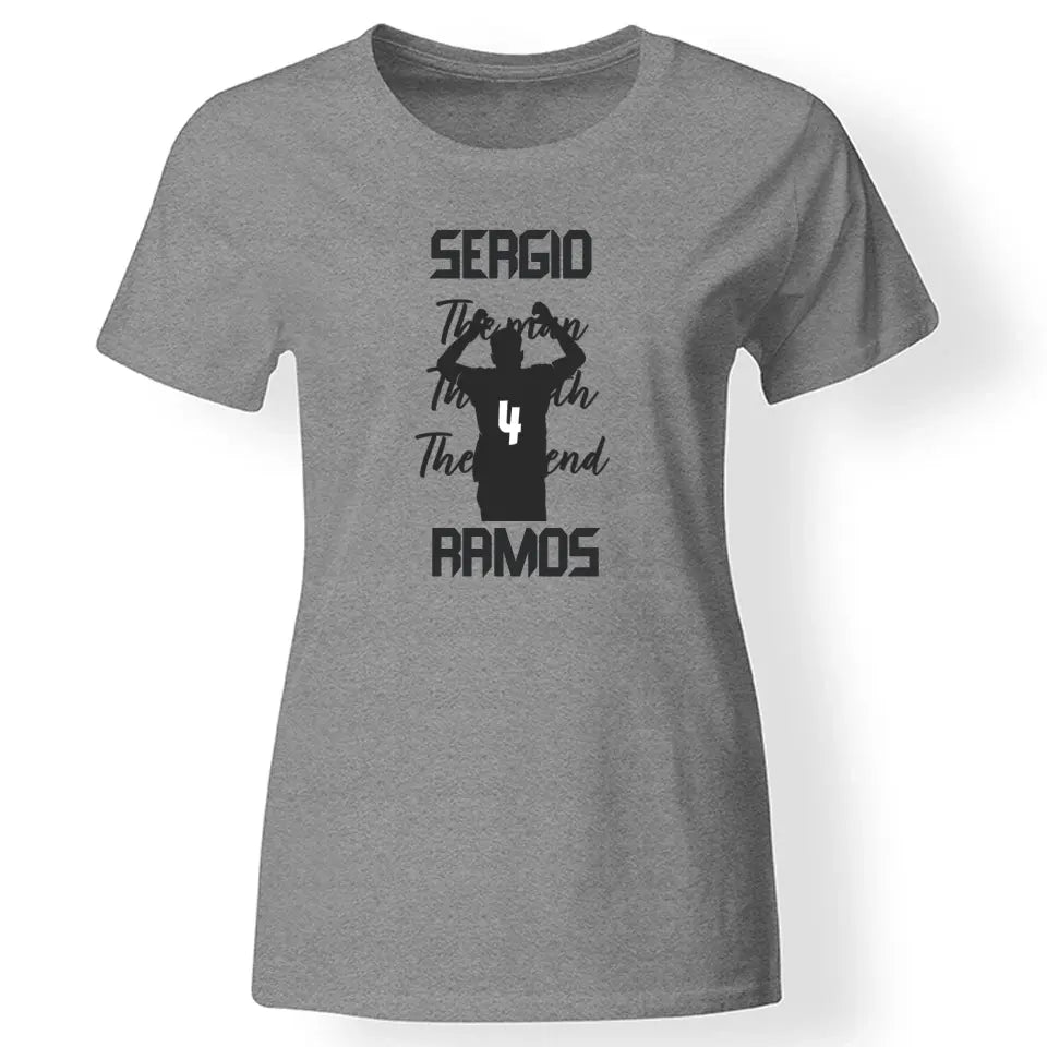 The Man The Myth The Legend - Sergio Ramos női póló szürke