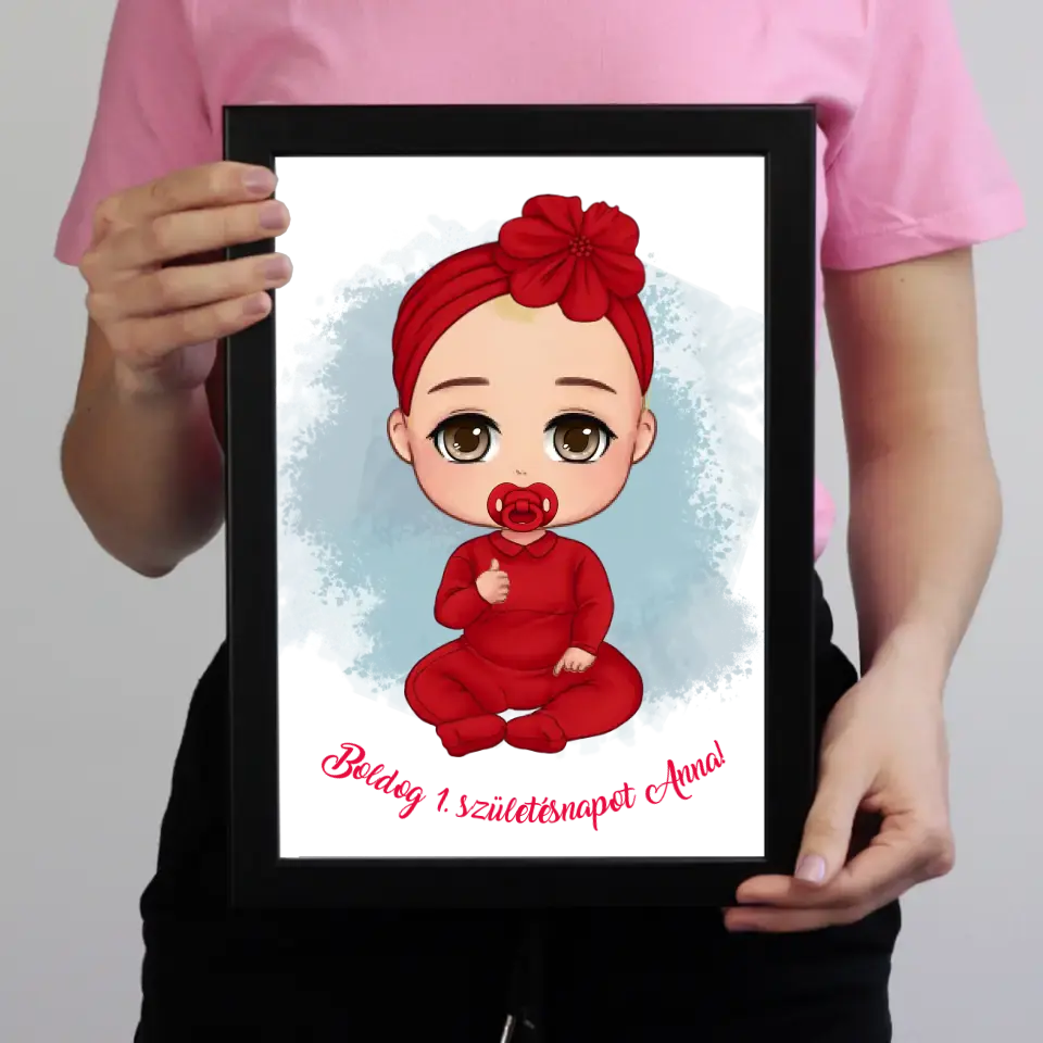 Szülinapi falikép egy éveseknek