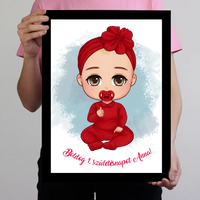 Szülinapi falikép egy éveseknek