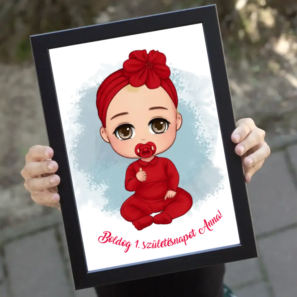 Szülinapi falikép egy éveseknek