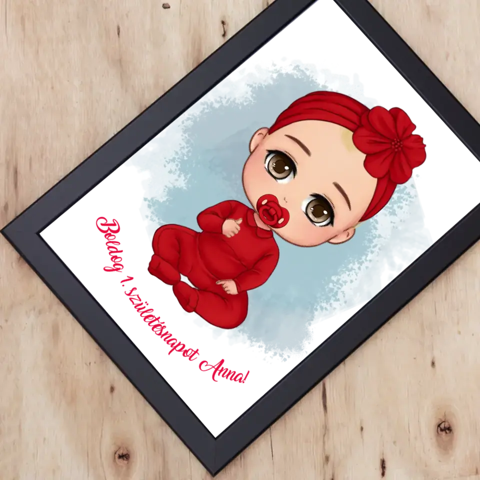 Szülinapi falikép egy éveseknek