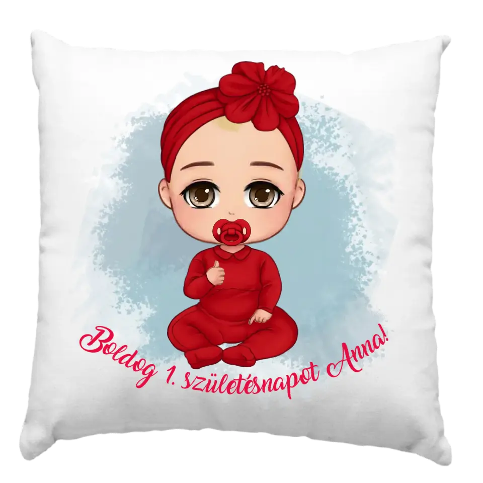 Szülinapi párna egy éveseknek