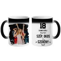 Szép és okos 18. szülinapi bögre