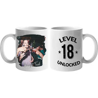 Level Unlocked 18. szülinapi bögre 