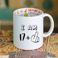 17+1 szülinapi bögre 