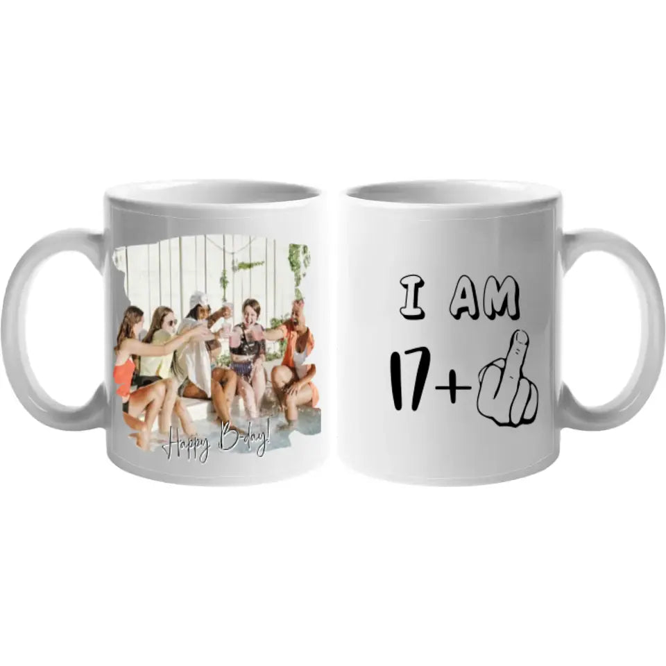 17+1 szülinapi bögre 