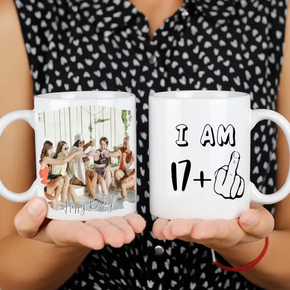 17+1 szülinapi bögre 