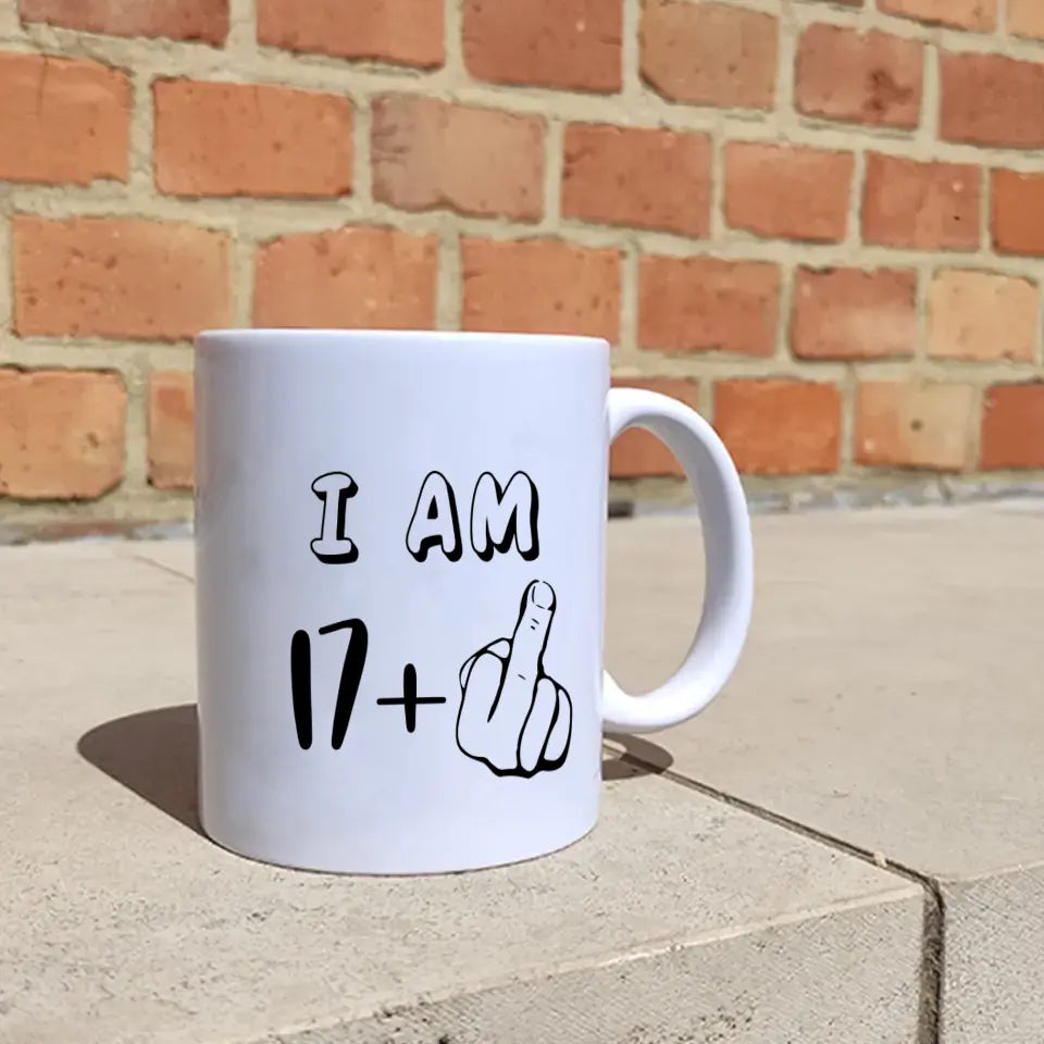 17+1 szülinapi bögre 