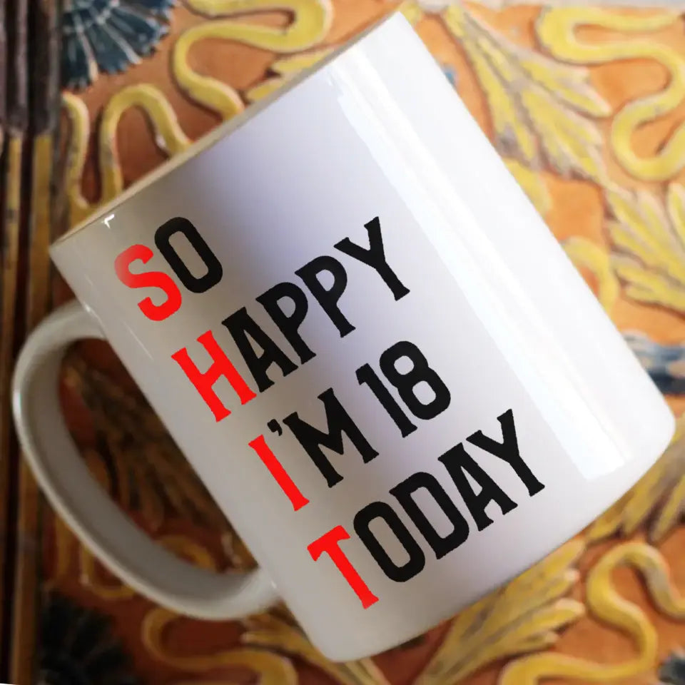 Ma van a 18. szülinapom bögre