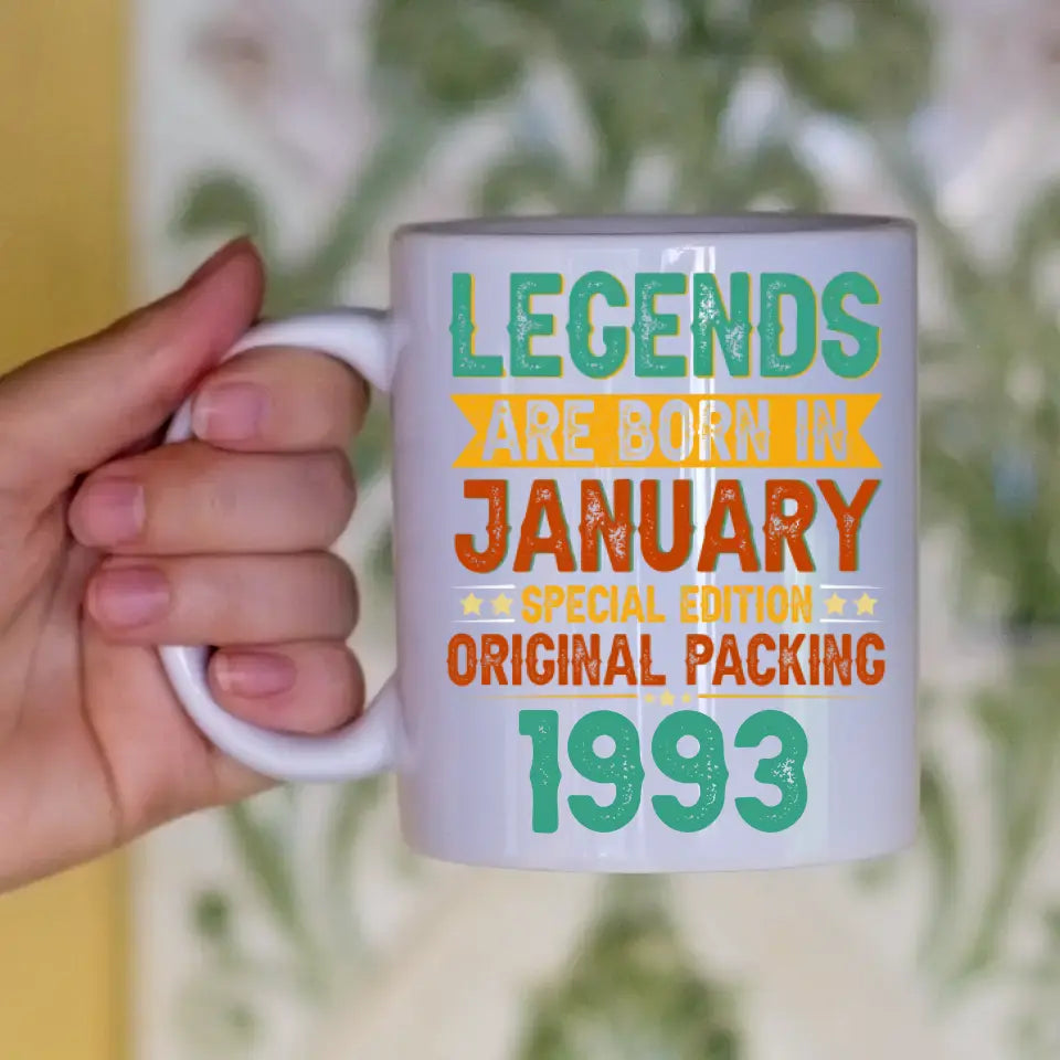  Legends are born egyedi születésnapi ajándék bögre