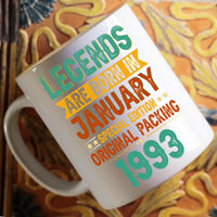 Legends are born egyedi születésnapi ajándék bögre