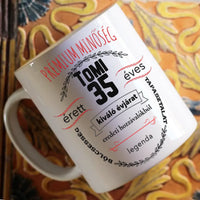 Prémium minőség szülinapi ajándék bögre