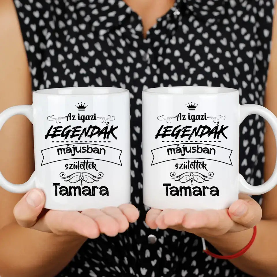 Az igazi legendák születésnapi meglepetés bögre