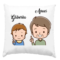 Apa és baba apák napi párna