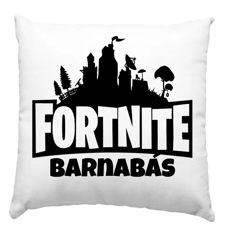 Fortnite egyedi neves párna