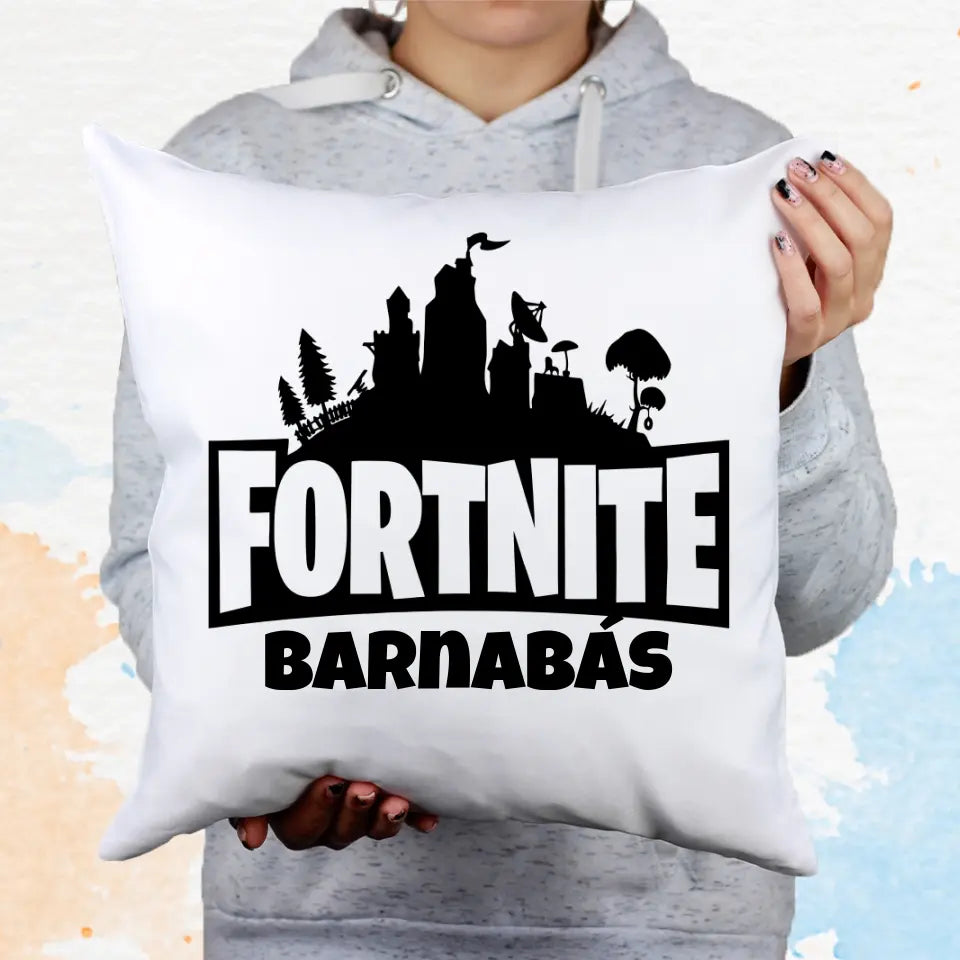 Fortnite egyedi neves párna