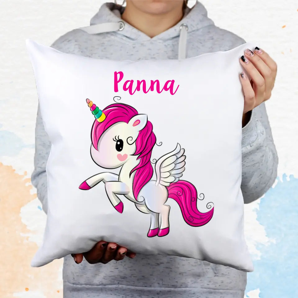 Unikornis egyedi neves párna