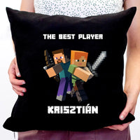 Minecraft egyedi neves párna 2