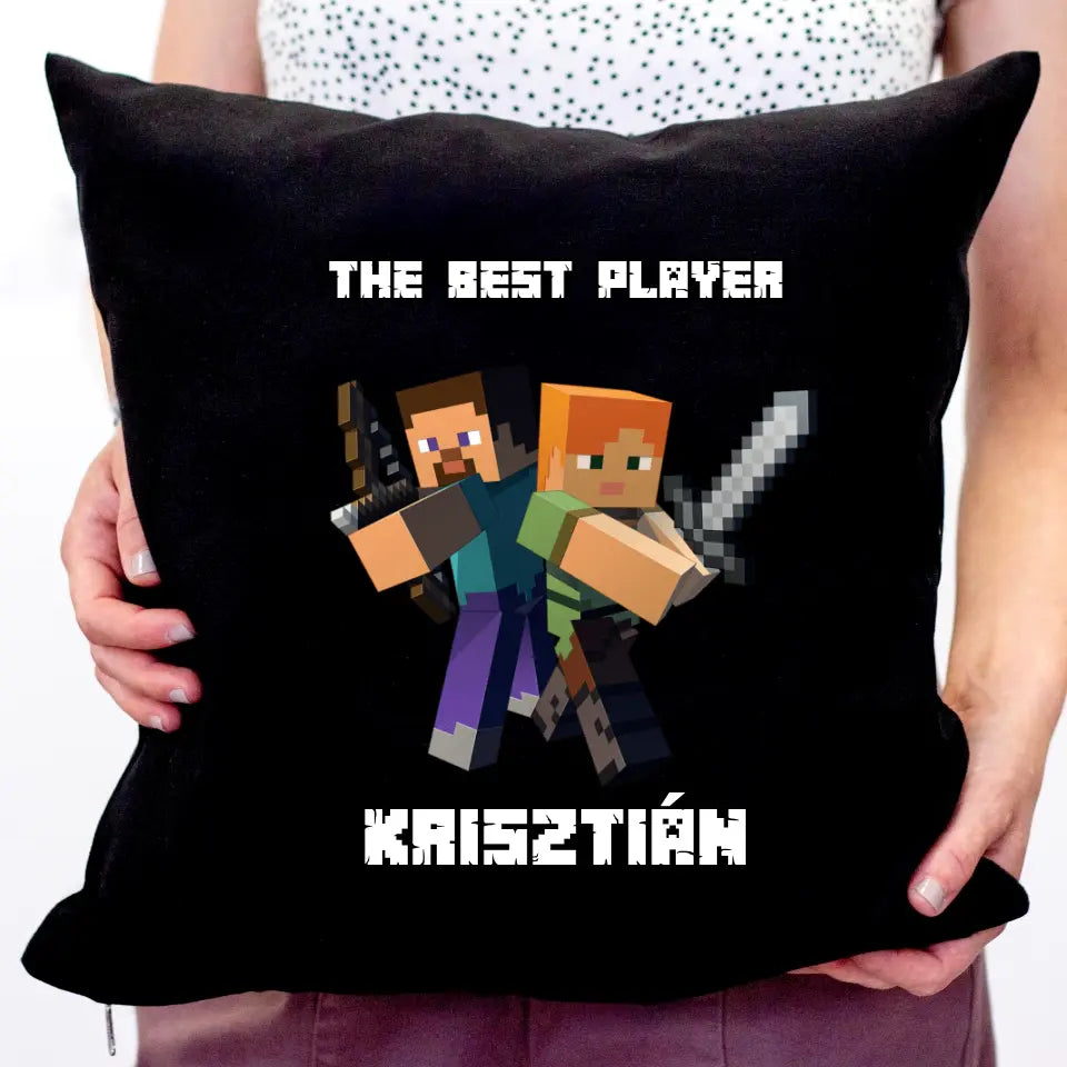 Minecraft egyedi neves párna 2