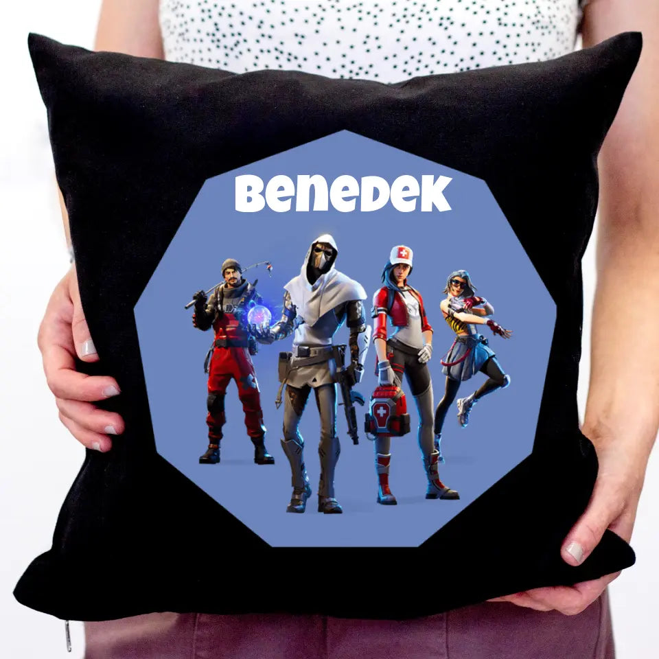 Fortnite egyedi neves párna 3