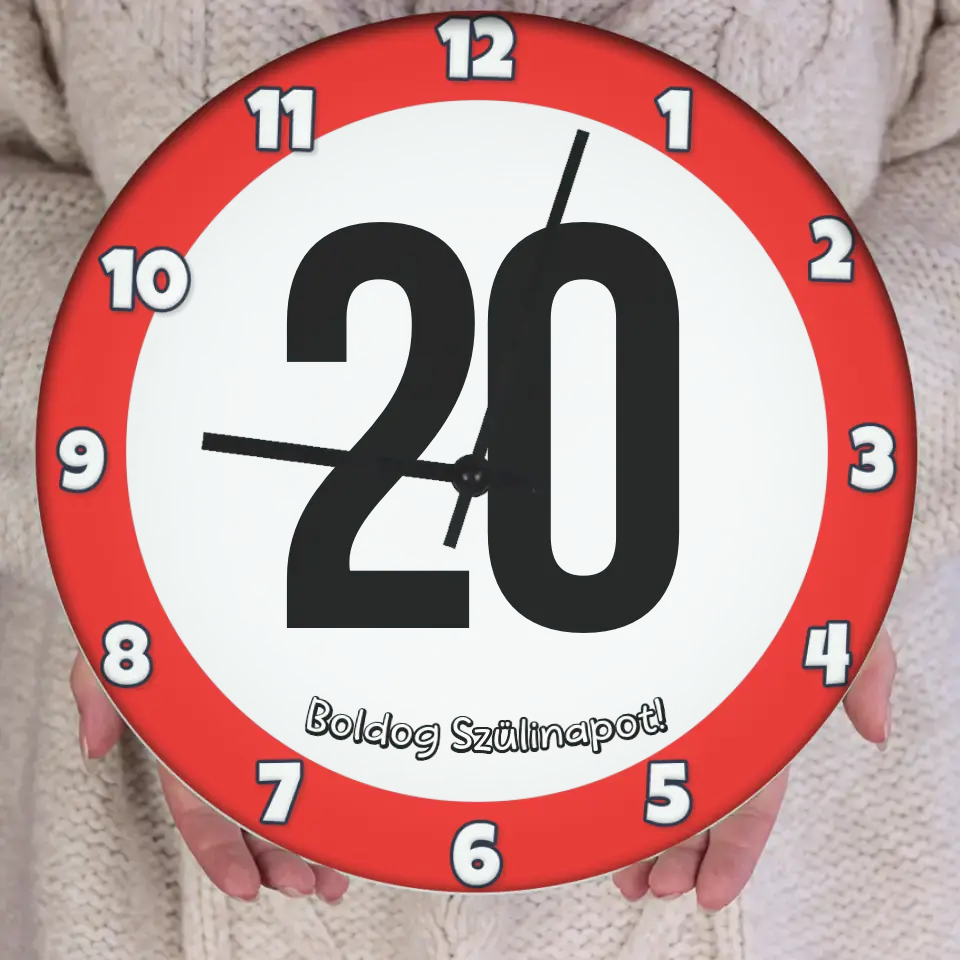Húszas szülinapi óra