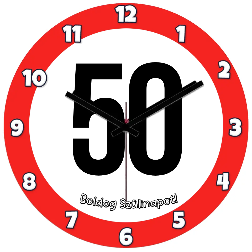 Ötvenes szülinapi óra