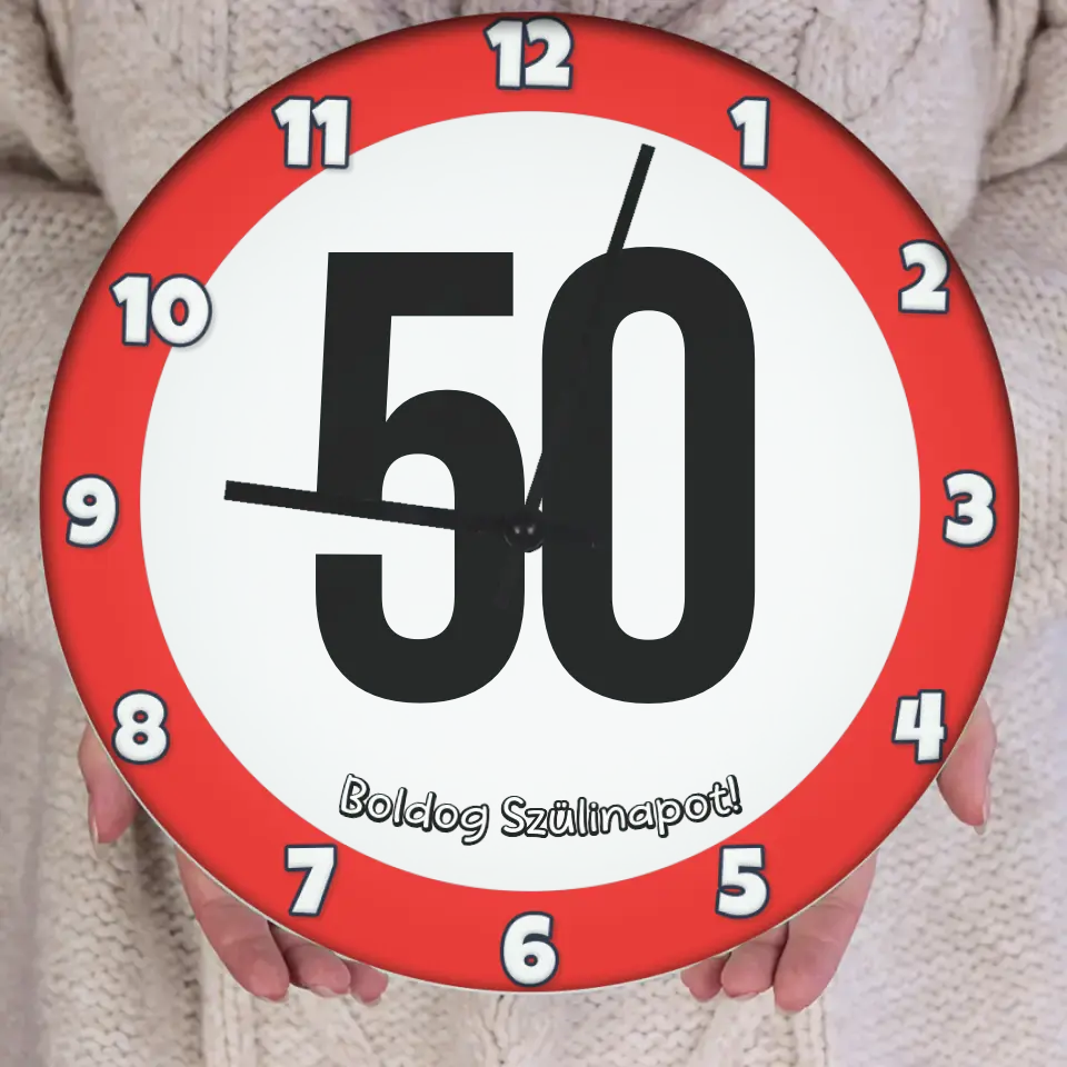 Ötvenes szülinapi óra