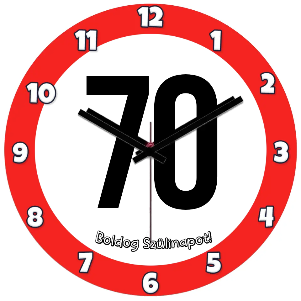 Hetvenes szülinapi óra