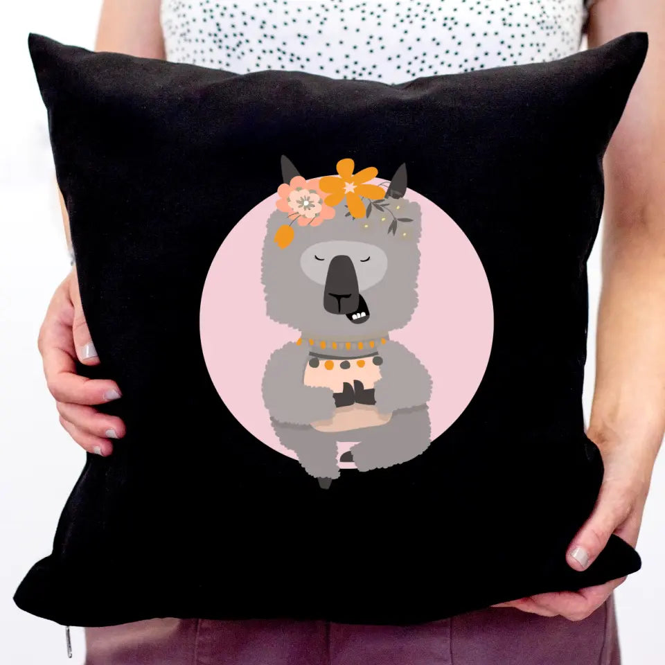 Lámás párna saját névvel