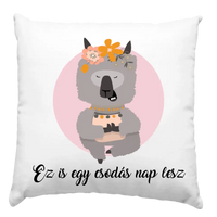 Lámás párna saját névvel