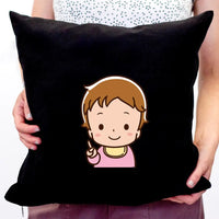 Szerkeszthető párna gyerek és kisállat mintával