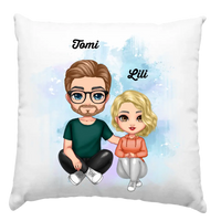 Cuki karakteres Apa-lánya párna